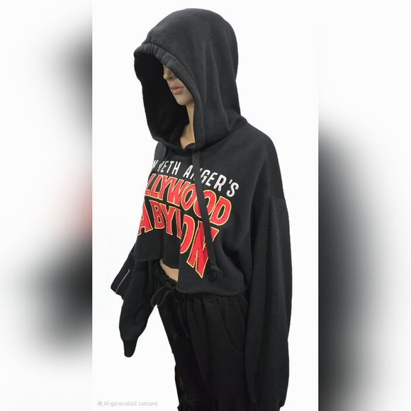 BNWTT Women's Gucci Slogan-Print Cropped Hoodie Size M/L/XL - Picture 9 of 12